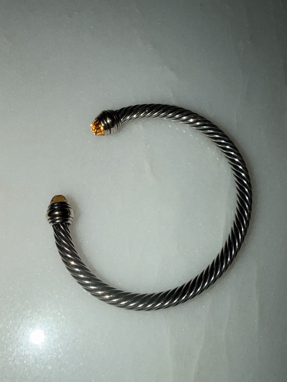 Women’s David yurman yellow topaz silver Cable Bracelet